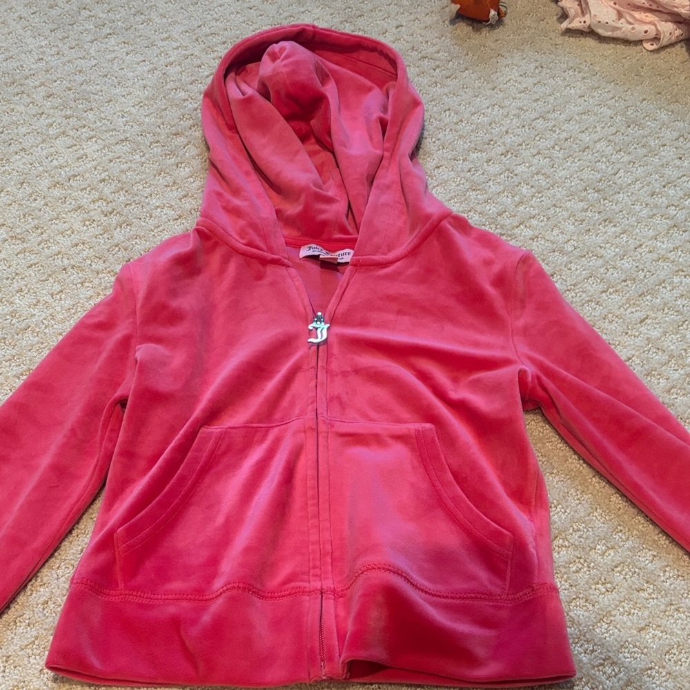 Juicy Couture Vibrant Pink Kids Hoodie